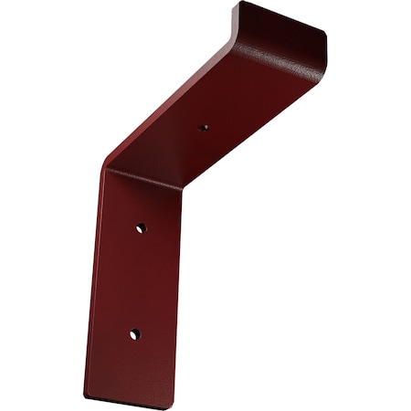 Steel Truss Shelf Bracket, Hammered Bright Red 2W X 6D X 6 1/4H